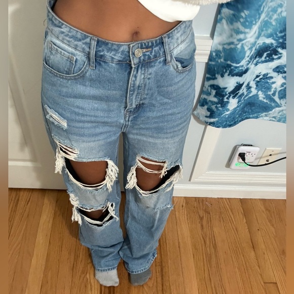 SHEIN Denim - Baggy Straight Leg Jeans